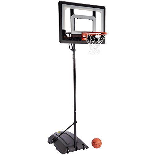 SKLZ Pro Mini Hoop Basketball System with Adjustable-Height Pole and 7-Inch Ball