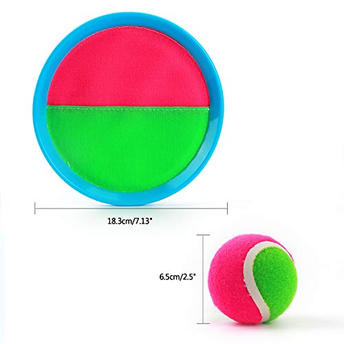 Ayeboovi Toss and Catch Ball Game Backyard Toy for Kids Paddle