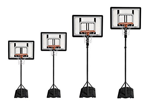 SKLZ Pro Mini Hoop Basketball System with Adjustable-Height Pole and 7-Inch Ball