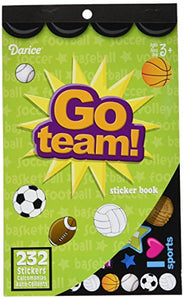 Darice 106-2286 232Piece, Go Team Themed Sticker Book