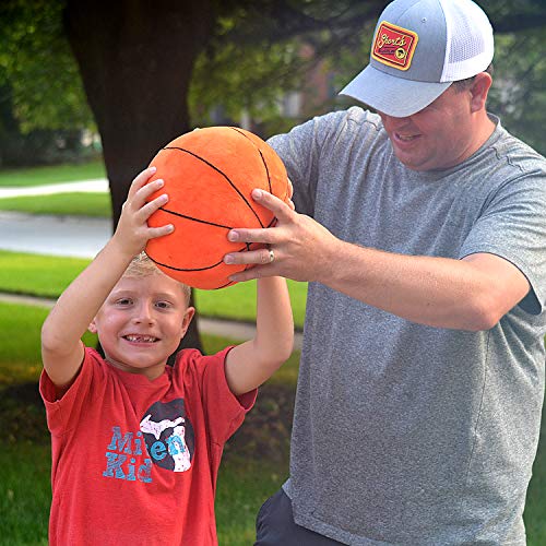 T Play Plush Basketball Pillow Fluffy Stuffed Basketball Plush Toy Soft Stuffed Basketball Plush Pillows Durable Sport Basketballs Plush Toys Gift for Kids Boy Child Baby Room 9" L X 9" W X 9" H